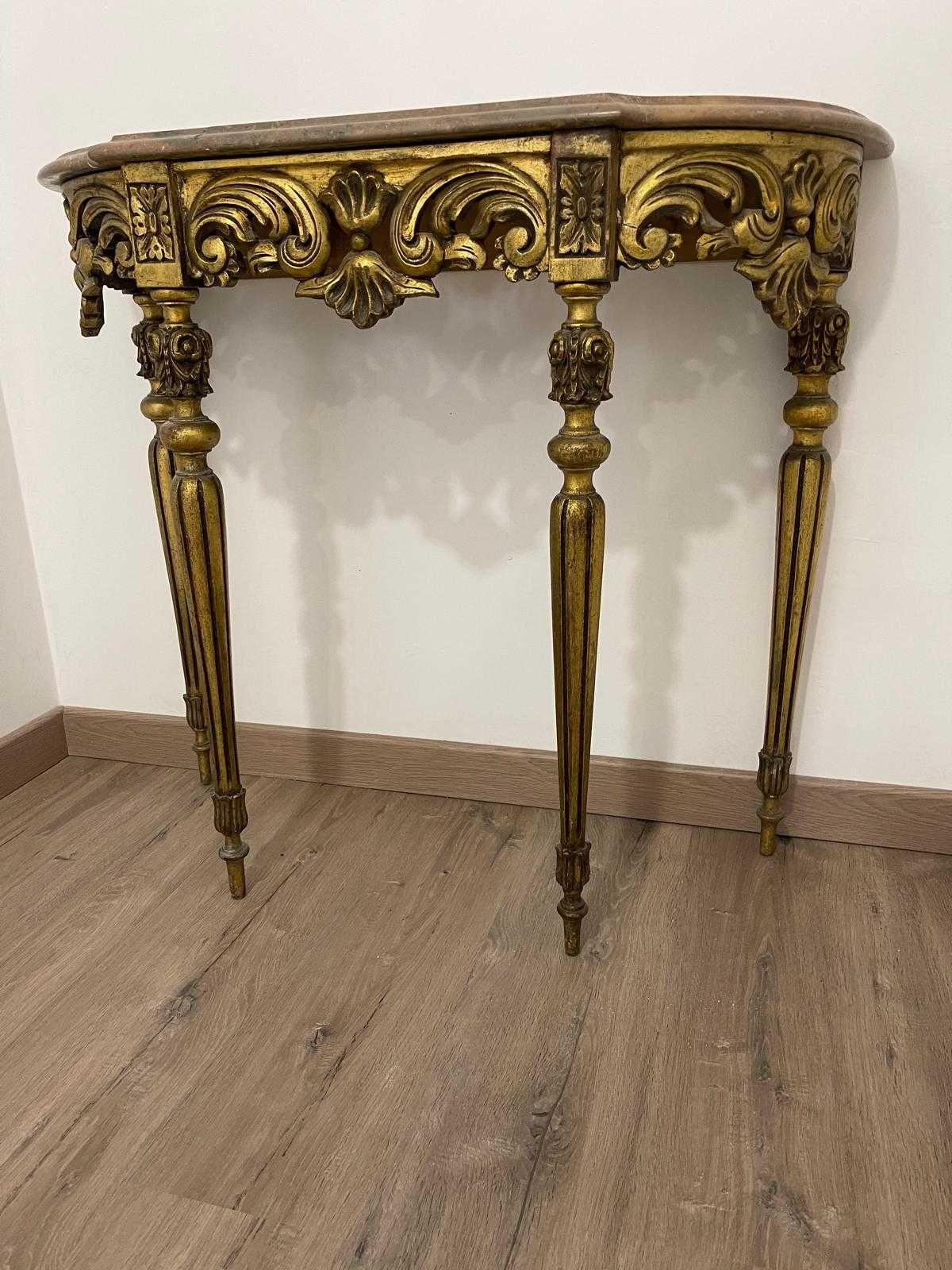 Consola com tampo mármore