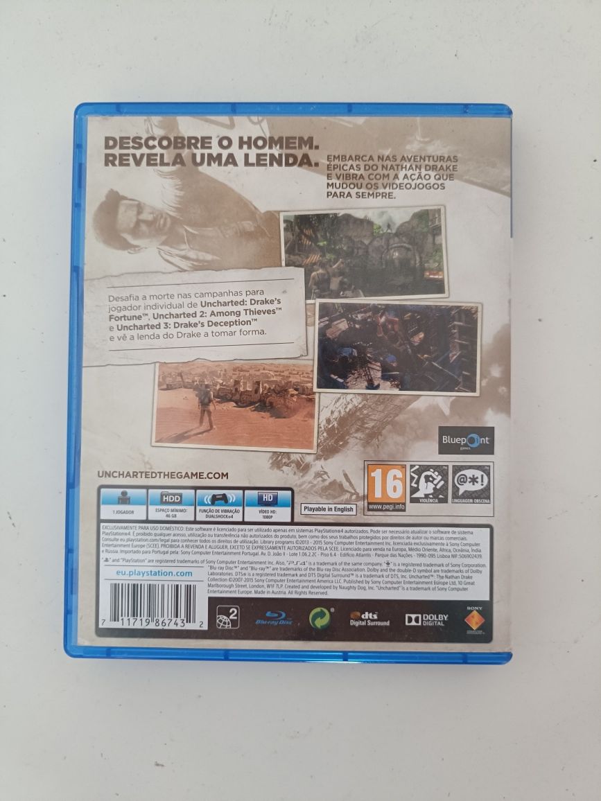 Jogo Uncharted the Nathan Drake collection PS4