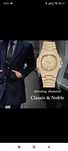 Hit zegarek gold złoty blink biżuteria unisex