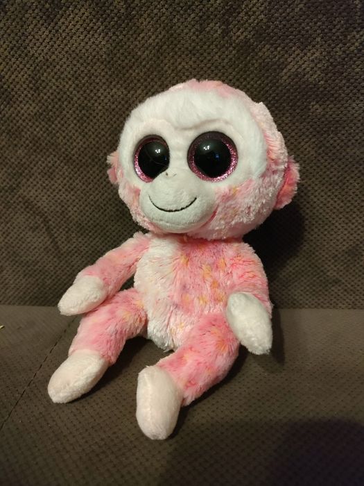 Pluszowa Różowa Małpka