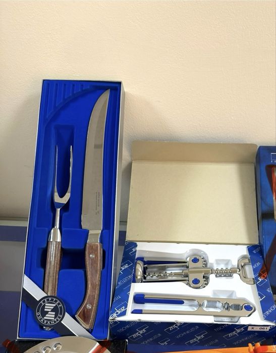 Подарочный набор Цептер штопор+ орехокол, вилка+ нож Zepter