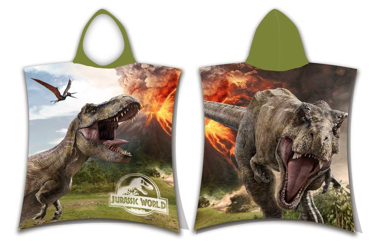 Ręcznik poncho ponczo 50x115 Jurassic World dinozaur, prezent