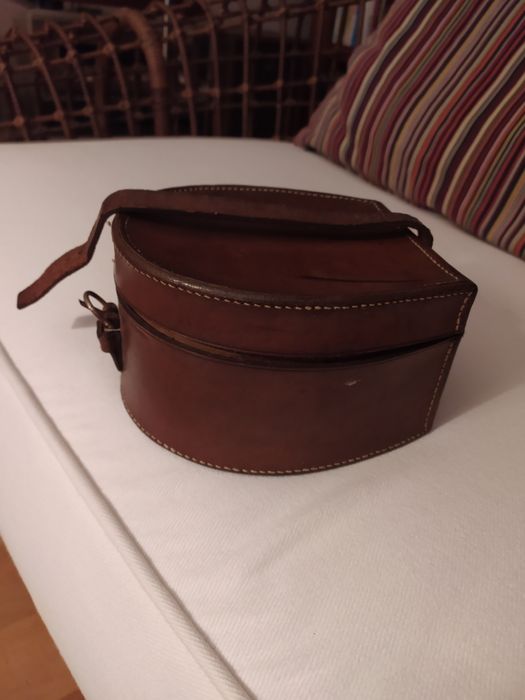 Mala em cabedal vintage original