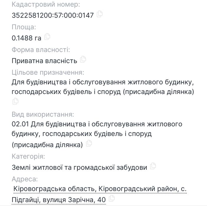 Земельна ділянка Підгайці