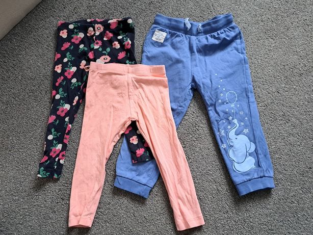 Spodnie i 2x legginsy roz. 98