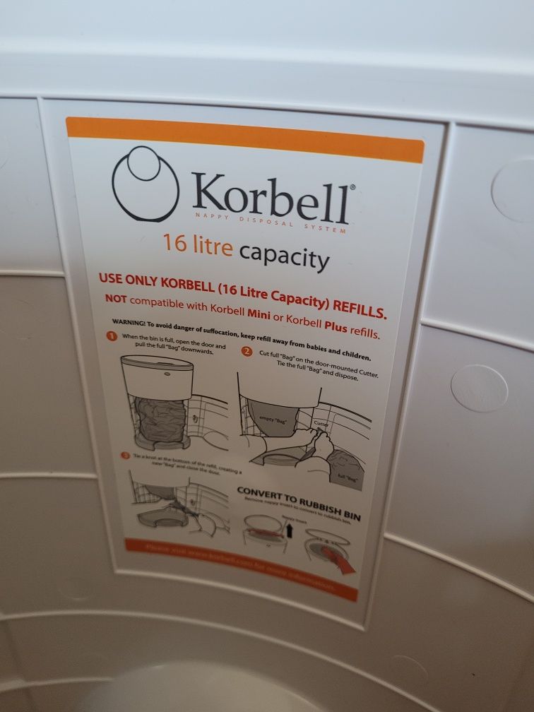 Kosz na pampersy Korbell 16l