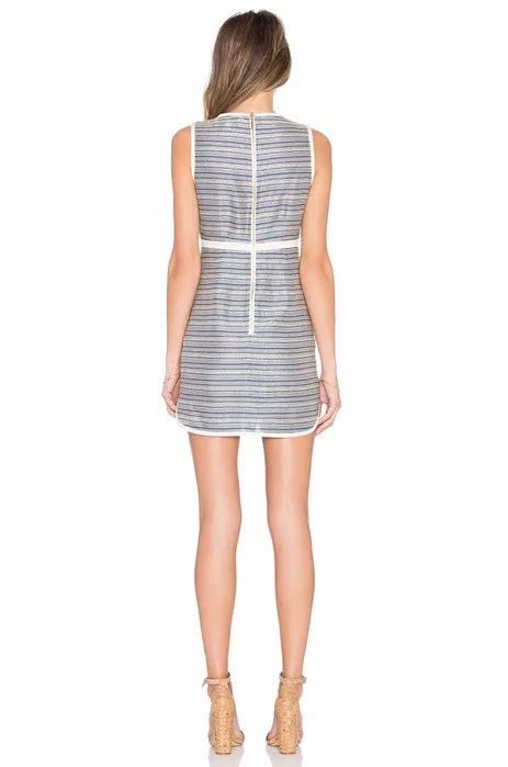 Сукня міні шовкова Rachel Zoe блакитна платье шелк нарядное вечернее S