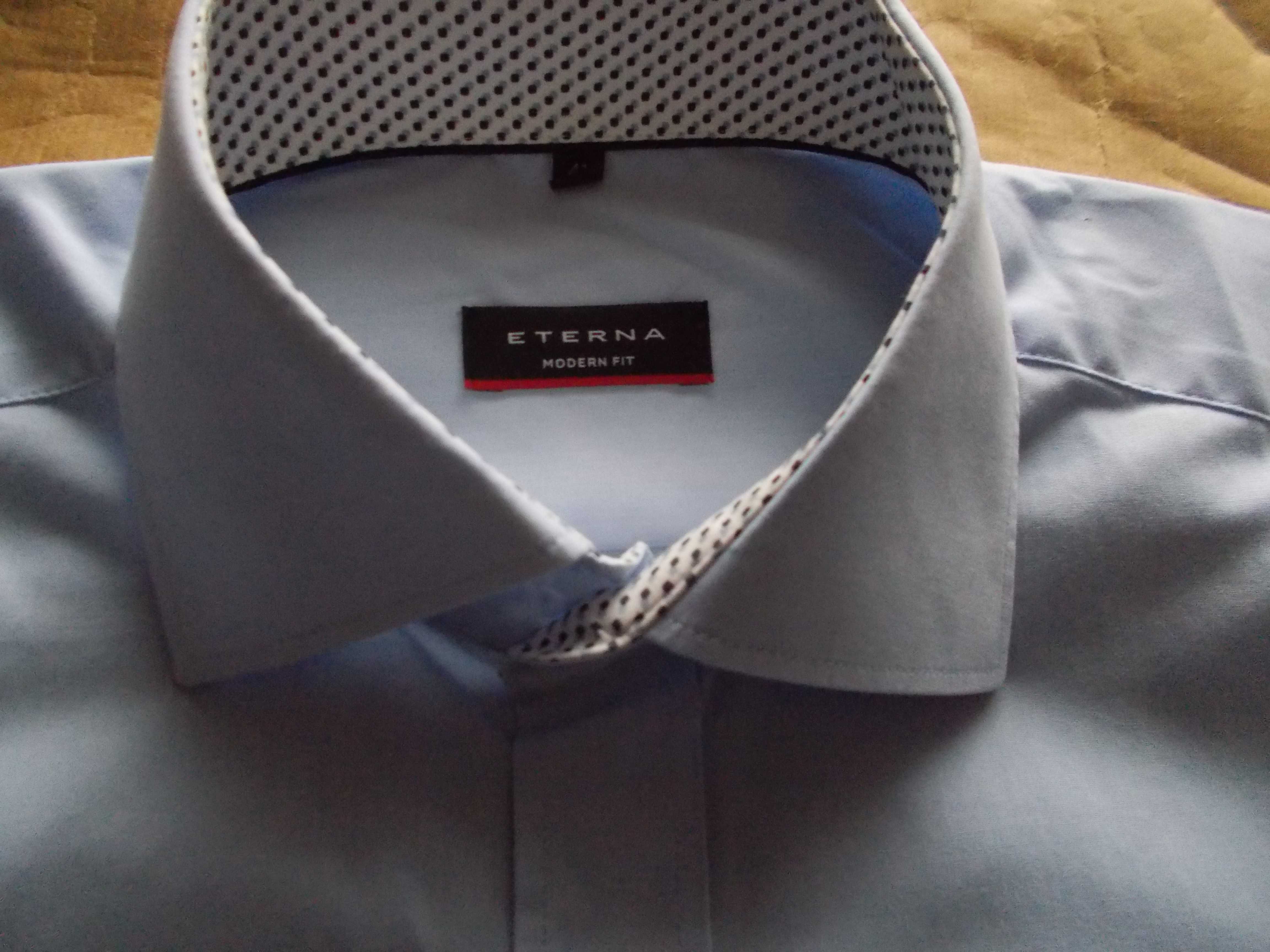 L ETERNA Excellent PREMIUM Koszula Męska krótki rękaw M 41 cm Germany