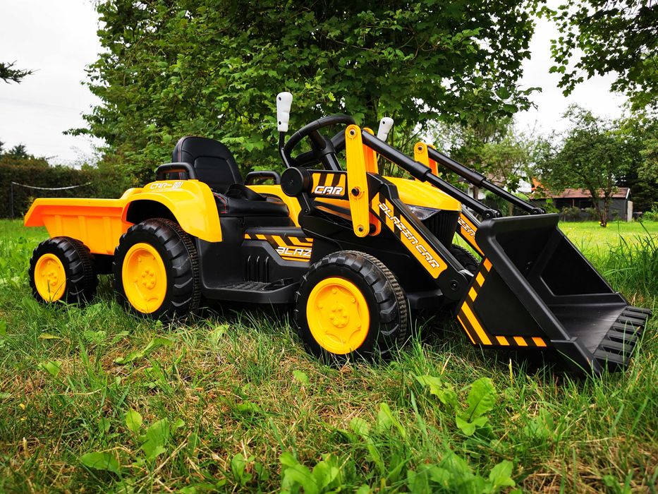 TRAKTOR Koparka JCB PRO Ciągnik Elektryczny Auto AKUMULATOR 2 DZIECI