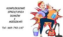sprzątanie domów, mieszkań, mycie okien itp