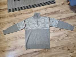 Sweter swetr męski Vikajjell XL 42 wełna golf odzież termiczna