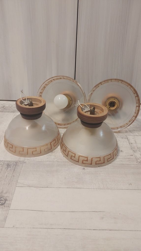 Lampa wisząca drewniana