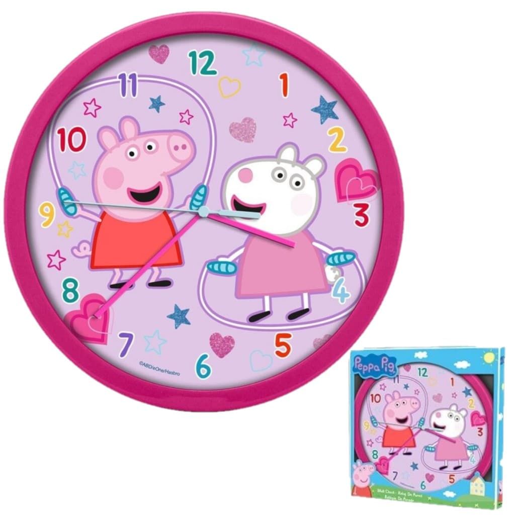 Zegar ścienny dziecięcy Świnka Peppa na ścianę