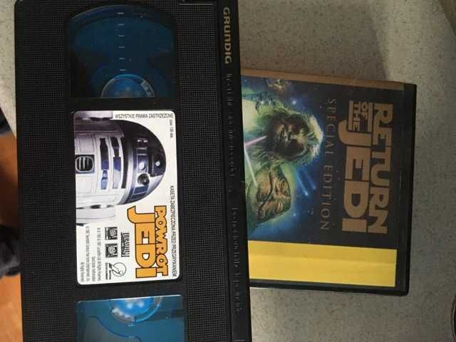 Gwiezdne wojny Star Wars  kasety vhs/komplet/