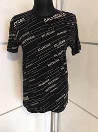 Czarna koszulka Balenciaga / t-shirt / L