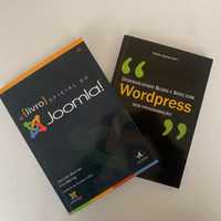 2 livros Wordpress Joomla como novos