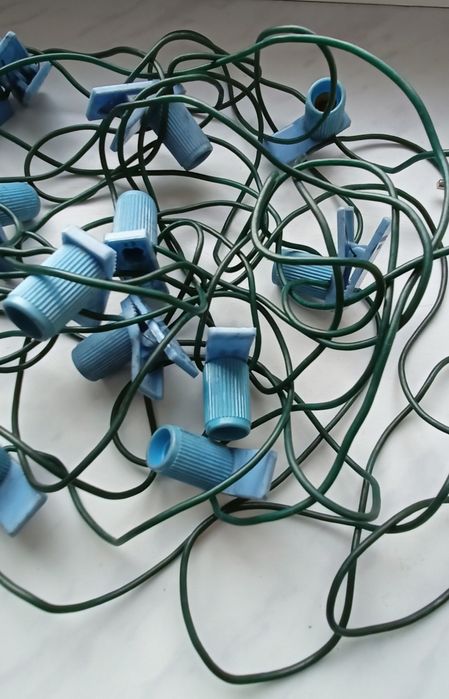 Lampki choinkowe PRL - do naprawy ,na części