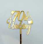 Dekoracyjny topper 70-te urodziny