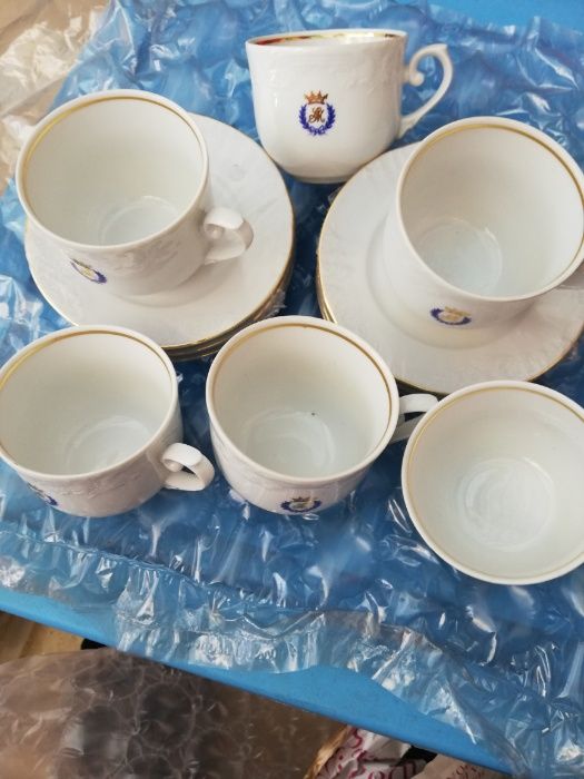 6 chávenas cafe porcelana PB portuguesa, nunca foi usado