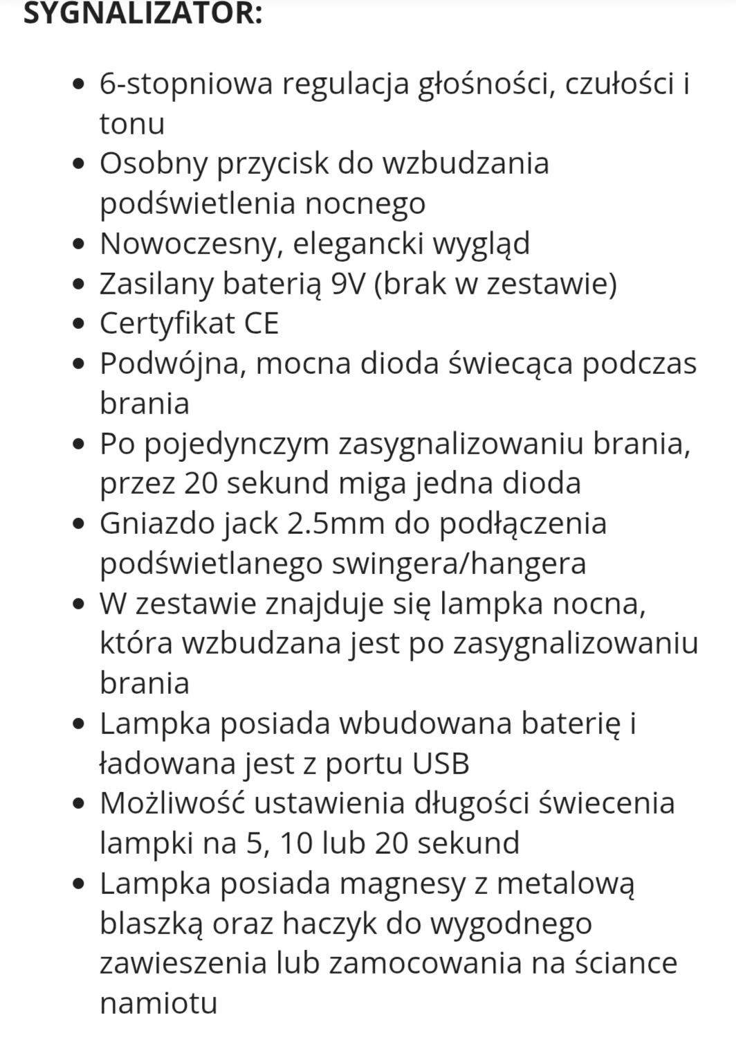 Sygnalizatory brań PROLOGIC z centralką Zestaw 2+1+1