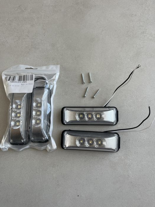 4x lampki Led obrysowe czołowe biała barwa! 12/24v 4 szt za 49 zł nowe