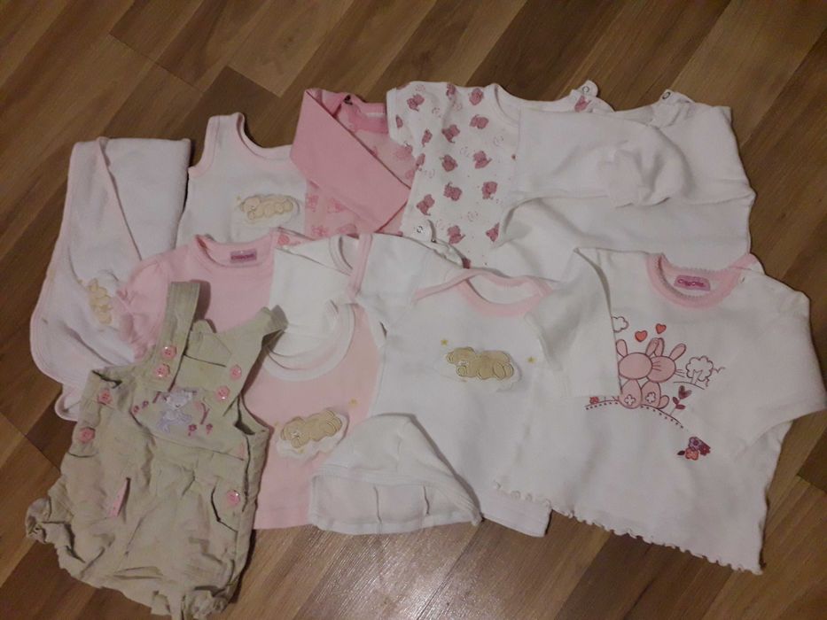 Kilkaset ubranek 4 MEGA WORKI rozm od 56 do 134 dla dziewczynki WYSYŁK