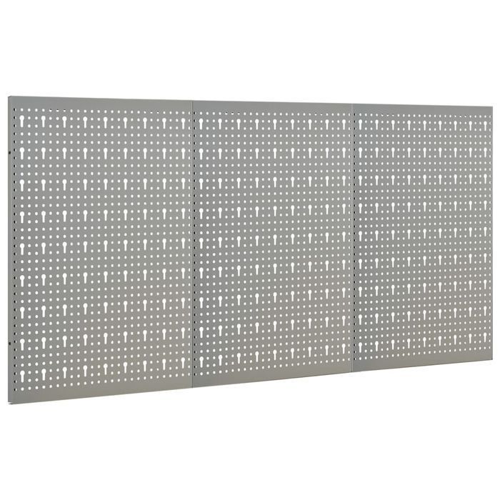 Vidaxl Ścienne Płyty Perforowane, 3 Szt., 40X58 Cm, Stal