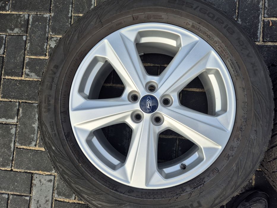 Kola zimowe Ford Edge kuga S-max 18 5x108 7.5J Et55 235/60/18 jak nowe