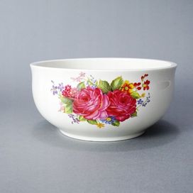piękna ceramiczna misa salaterka kwiaty