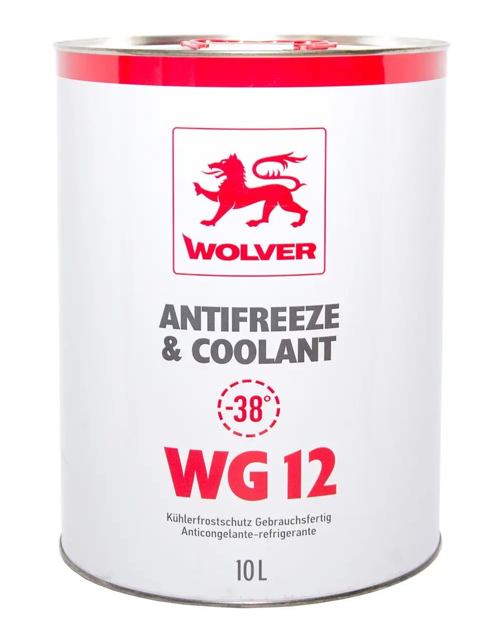 Антифриз (тосол) Wolver WG12 - 38°C G12, 10 літрів Німеччина