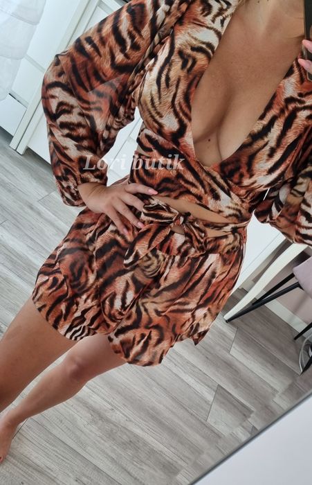 Komplet szyfon panterka wyprzedaz !