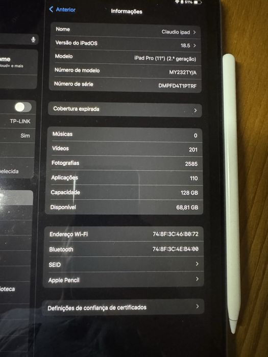 Tablet Apple Ipad pro 11 2020