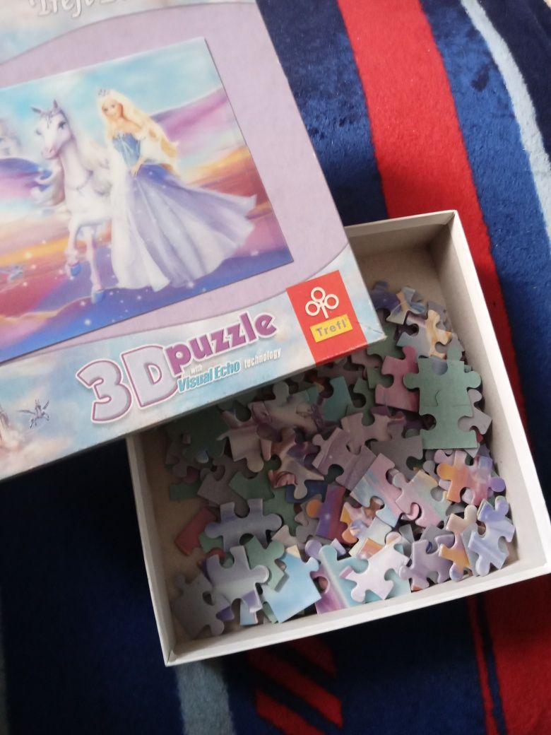 Puzzle 3D Barbi magia pegaza