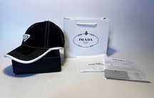Prada Męska Damska czapka z daszkiem bejsbolówka, Włochy