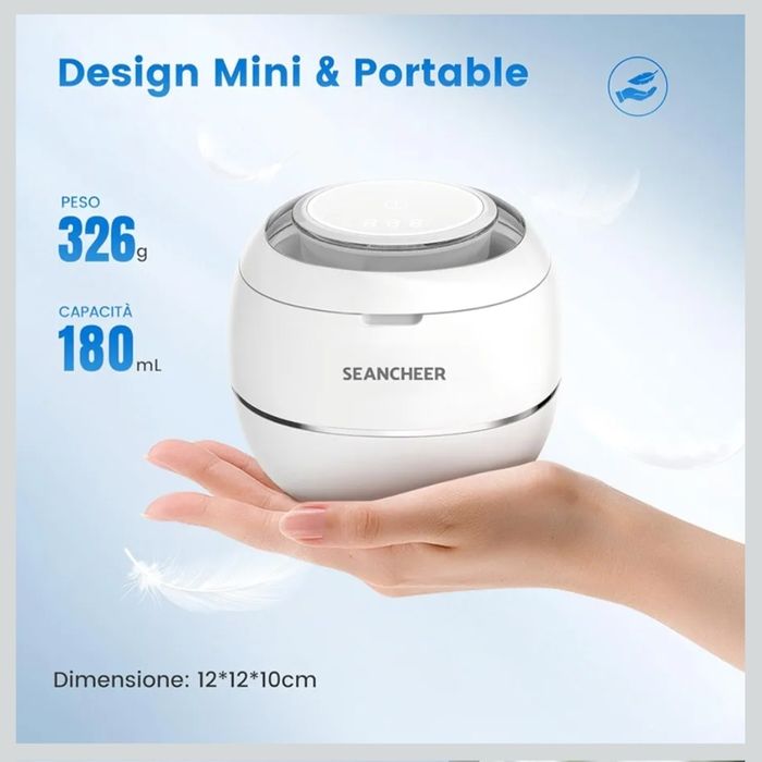 SEANCHEER Ultradźwiękowa myjka 48000 Hz do biżuterii 24W