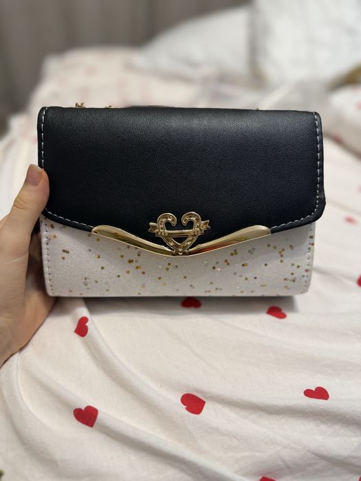 Сумка жіноча чорно-біла