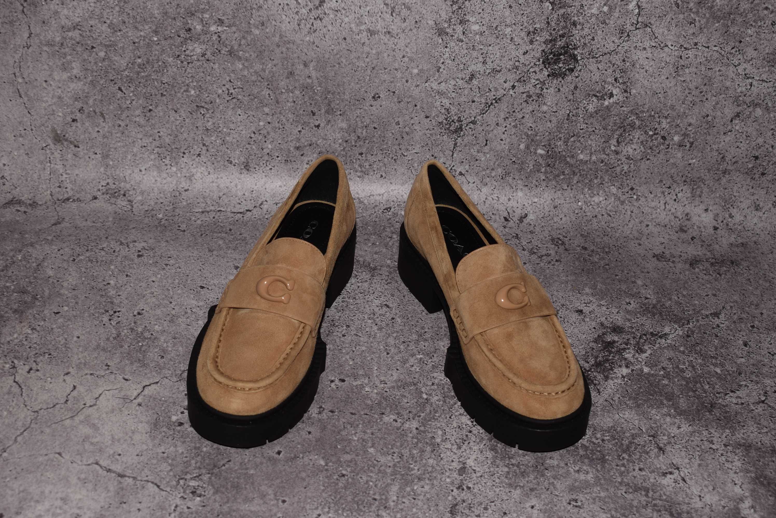 Coach Leah Loafer (оригінал, Жіночі Преміальні Туфлі Лофери Коач Замш