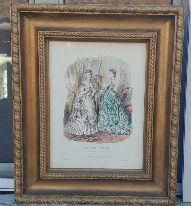 Quadro estampa francesa vintage