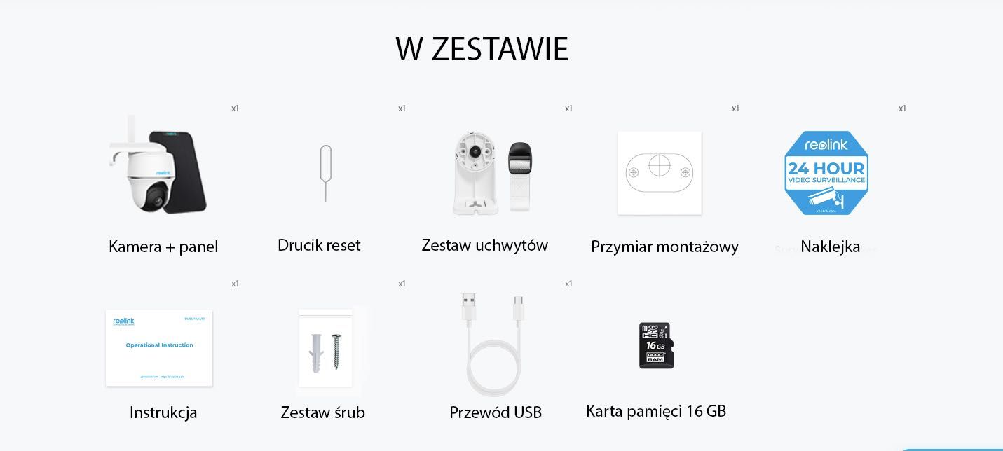 Kamera Reolink GO PT PLUS 2K Gsm z własnym zasilaniem na kartę Sim