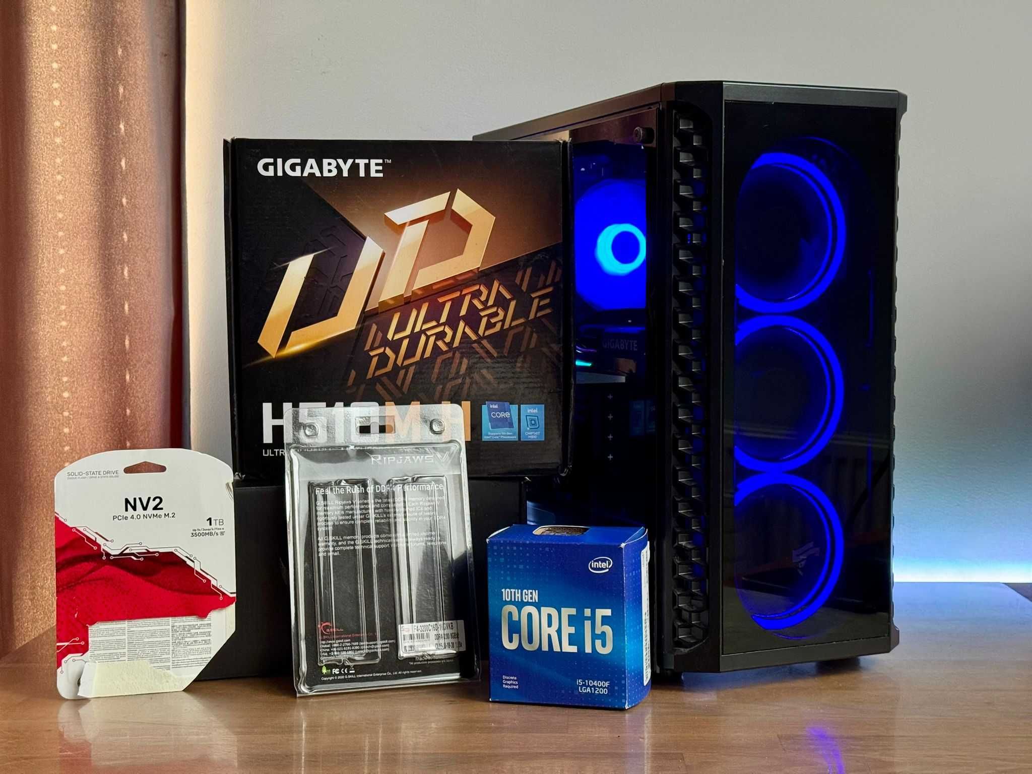 Komputer Gamingowy i5 10gen | RTX 3060 12GB | 4.40GHz | M.2 1TB | ARGB