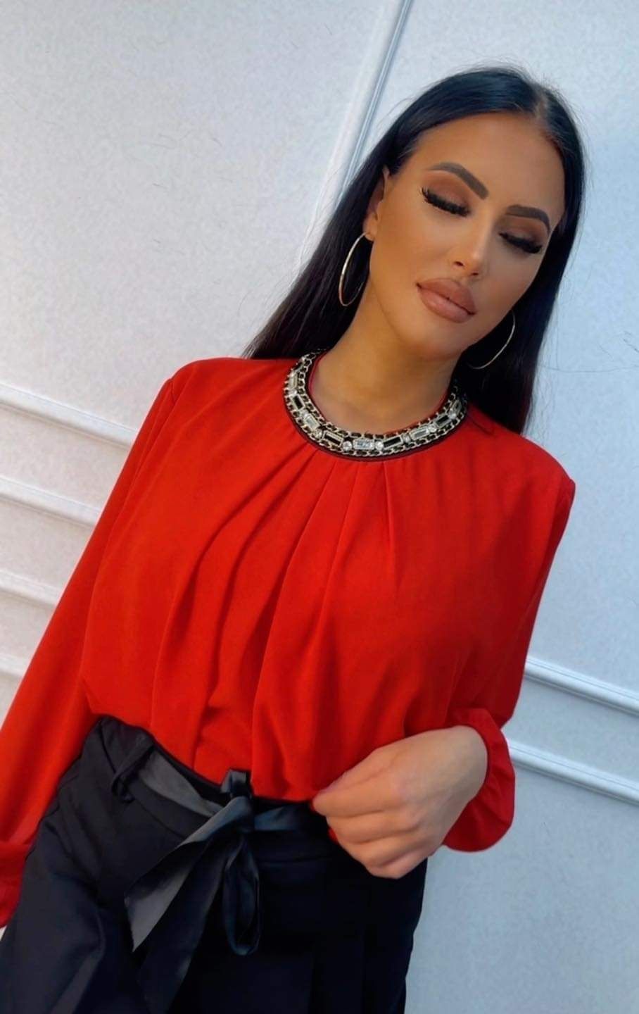 Elegancka bluzka wizytowa damska