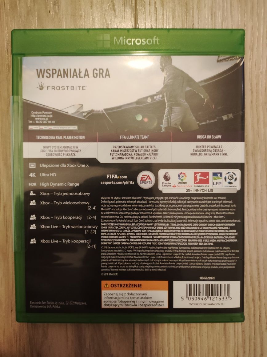 Gra Fifa18 Xbox One