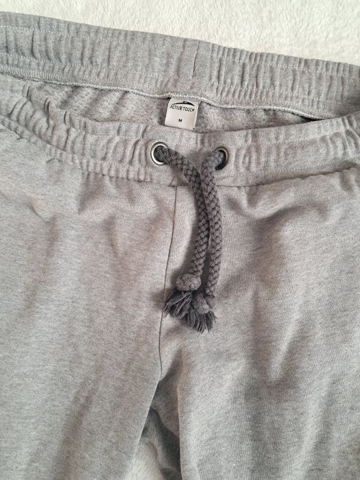 Szare spodnie dresowe z kieszeniami ze ściągaczami M xl 38 40 active