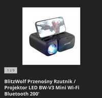 Przenośny rzutnik-projektor Mini BLITZWOLF LED, bluetooth, Wfi