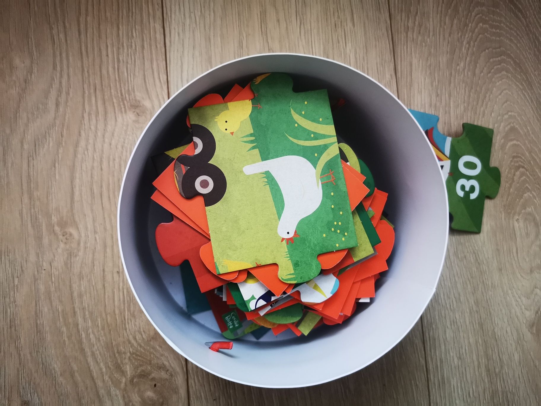 Nowe puzzle dla dziecka duże z ksiazeczką 3+