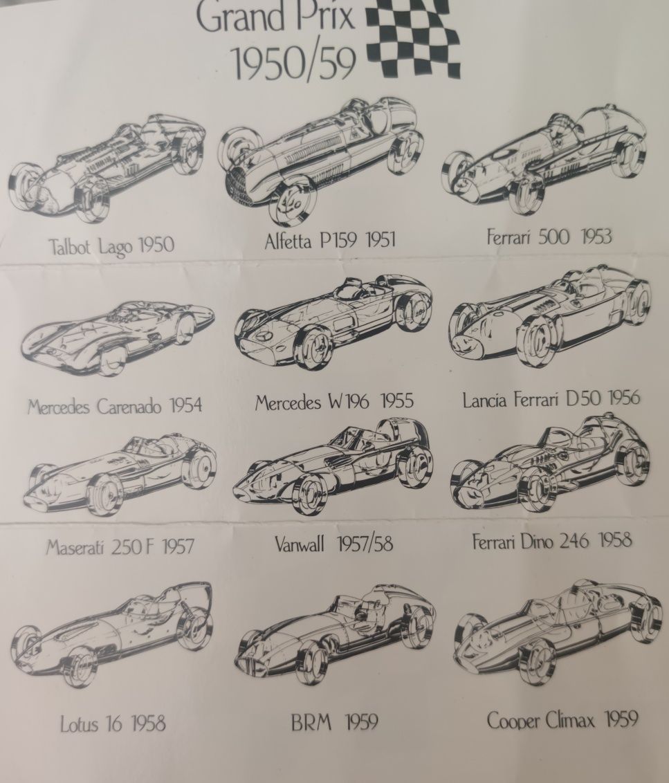 Carros Cristal Atlantis Grand Prix 1950/59 - coleção completa