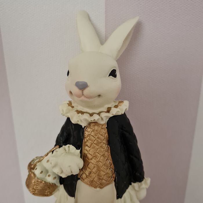 T.K.maxx Figurka zając królik glamour czarny złoty Wielkanoc Tkmaxx