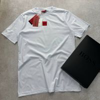 NEW SEASON! Мужская футболка Hugo Boss в белом цвете размеры S-XXL