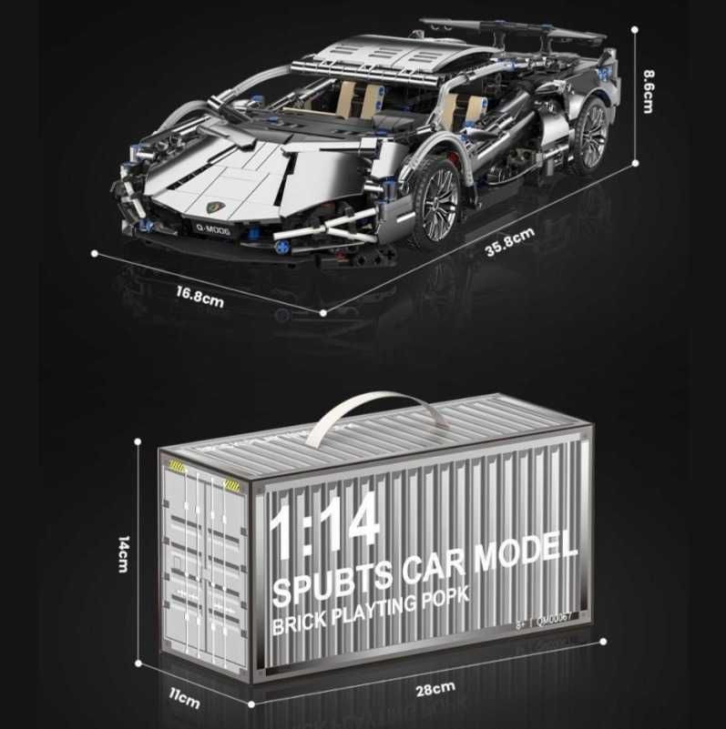 Zestaw Klocków Samochód Sportowy Do Zbudowania Lamborghini 1314 el.