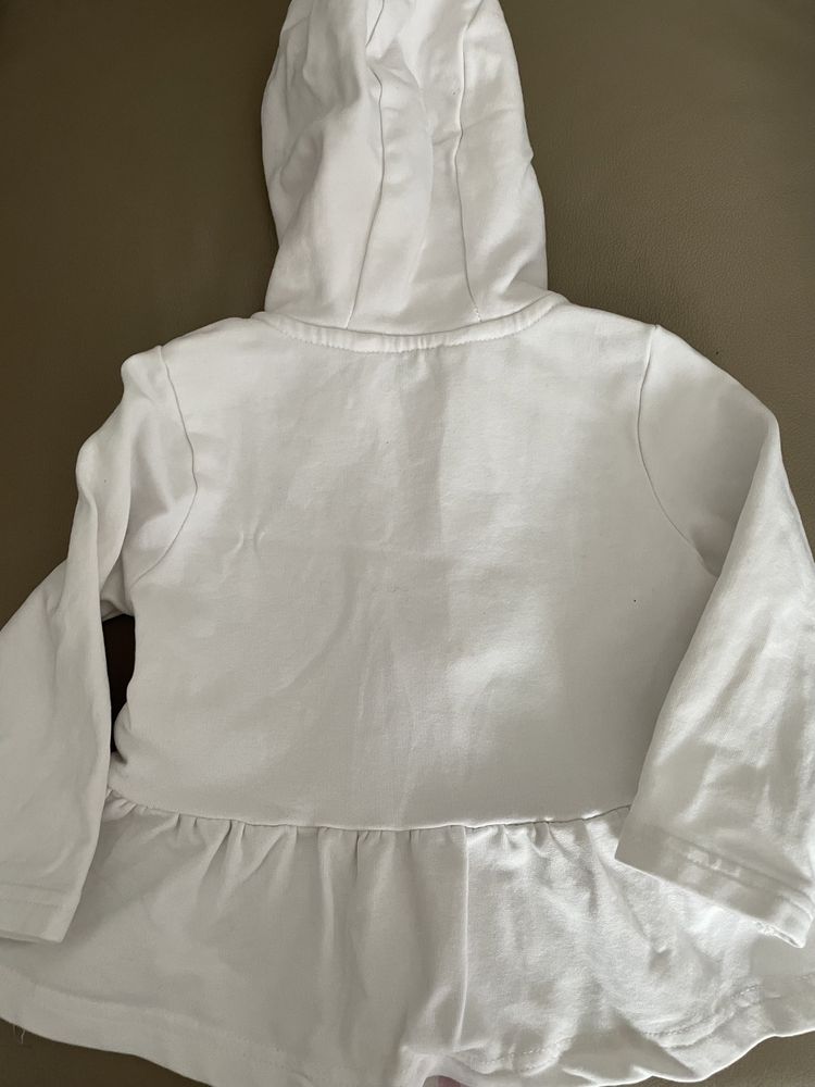 Biała rozpinana bluza Coccodrillo 74